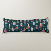 Cute Robots Dark Lichaamskussen (Voorkant)