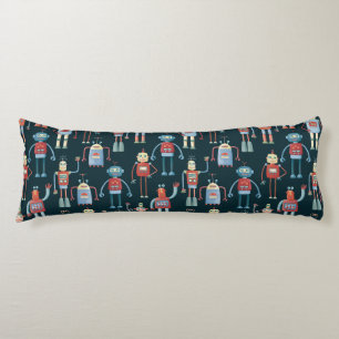 Cute Robots Dark Lichaamskussen