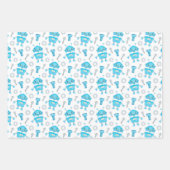 Cute Robots Inpakpapier Set van 3 Vel (Voorkant 3)