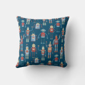 Cute Robots Kussen (Achterkant)