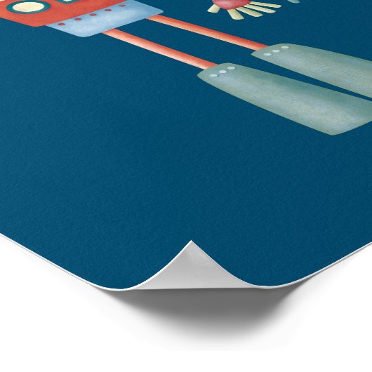 Cute Robots Personalized Poster (Hoek)