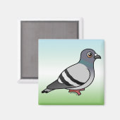 Cute Rock Pigeon Magneet (Voorkant / Achterkant)