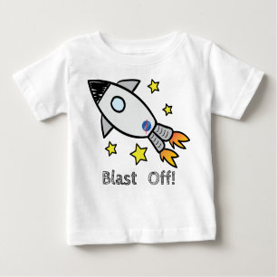 Cute Rocket Shiket Blast Off Hand getekend