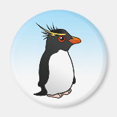 Cute Rockhopper Penguin Magneet (Voorkant)