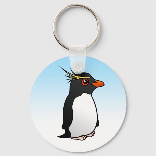 Cute Rockhopper Penguin Sleutelhanger (Voorkant)