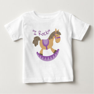 Cute Rocking Horse "I Rock" Slogan 
