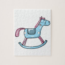 Cute rocking horse legpuzzel