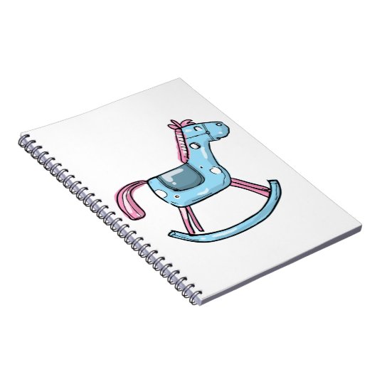 Cute rocking horse notitieboek (Rechterzijde)