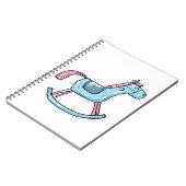 Cute rocking horse notitieboek (Linkerzijde)