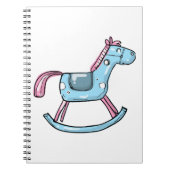 Cute rocking horse notitieboek (Voorkant)