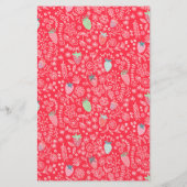 Cute Rode Aardbei babyshower budget uitnodiging (Achterkant)