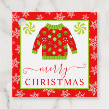 Cute Rode en Groene Kersttrui