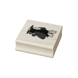 Cute Rode Gele Blauwe Vliegtuig Cartoon voor Kinde Rubberstempel