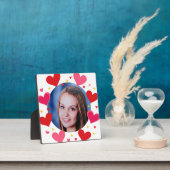Cute Rode Liefdes Harten Aangepaste Foto Persoonli Fotoplaat (Insitu)