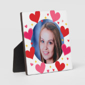 Cute Rode Liefdes Harten Aangepaste Foto Persoonli Fotoplaat (Voorkant)