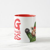 Cute rode panda grote kerst knuffels mok (Midden)