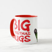 Cute rode panda grote kerst knuffels mok (Voorkant links)