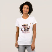 Cute Rode Panda Karate Shirt – Smol & Gevaarlijk (Voorkant volledig)