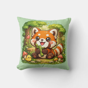 Cute Rode Panda Kawaii Kussenhoes Kussen