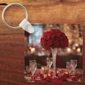Cute Rode Roos Valentijnspecial Romantisch Sleutelhanger (Voorkant)
