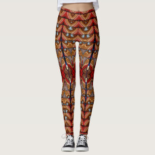 Cute rode trendy "Ratti_Creative_Arts" Legging