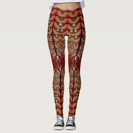 Cute rode trendy "Ratti_Creative_Arts" Legging (Voorkant)