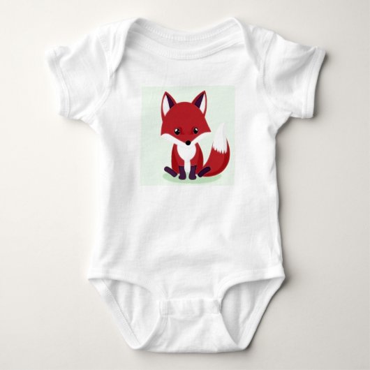 🦊❤️ Cute Rode Vos Baby Bos Geschenk ✨ Romper (Voorkant)