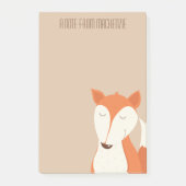 Cute Rode Vos Bosdier Kinderen Post-it® Notes (Voorkant)