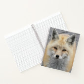 Cute Rode Vos Foto Notitieboek (Binnen)