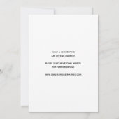 Cute Rode Waszegel Foto Minimalistische Save The D Date (Achterkant)