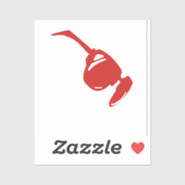 Cute rode zonnebril voor hem\waterverf sticker