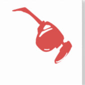 Cute rode zonnebril voor hem\waterverf sticker (Voorkant)