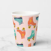 Cute Roller Schaats Theme Birthday Paper Cups Papieren Bekers (Achterkant)
