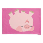 Cute Rolling Over Pig Kussensloop (Voorkant)
