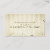 Cute Rolling Pin Flowers Bakery Visitekaartje (Achterkant)