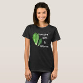 Cute Romaine Cool Calm and Composed Zen Calming T-shirt (Voorkant volledig)
