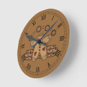 Cute Roman Ginger Clock Ronde Klok (Hoek)