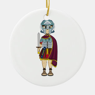 Cute Roman Gladiator Ornament