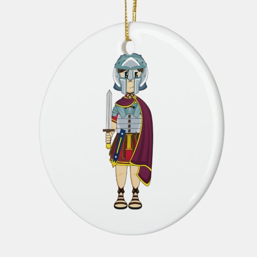 Cute Roman Gladiator Ornament (Links)