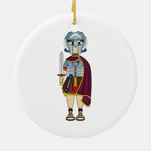 Cute Roman Gladiator Ornament (Achterkant)