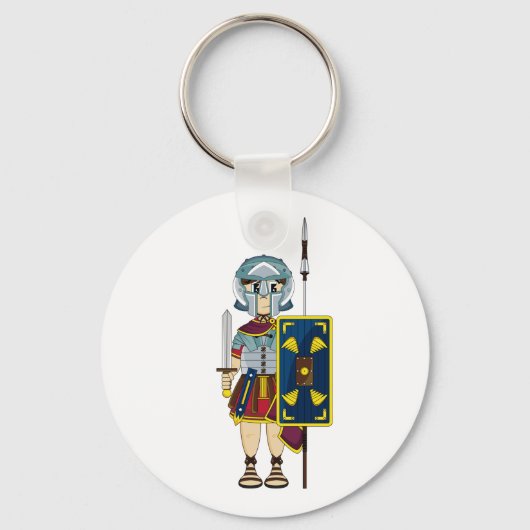 Cute Roman Gladiator Sleutelhanger (Voorkant)