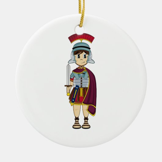 Cute Roman Soldier Ornament (Voorkant)