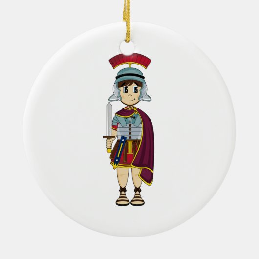 Cute Roman Soldier Ornament (Achterkant)