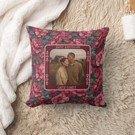 Cute Romantic 20Th Anniversary Throw Pillow Kussen (Deken)