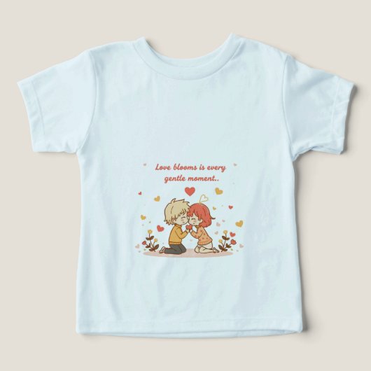 Cute Romantic Anime Couple - Love Moment (Design voorkant)