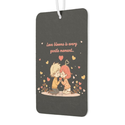 Cute Romantic Anime Couple - Love Moment Luchtverfrisser (Links)