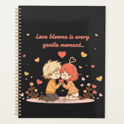 Cute Romantic Anime Couple - Love Moment Planner (Voorkant)