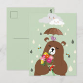 Cute Romantic Beer Briefkaart (Voorkant / Achterkant)