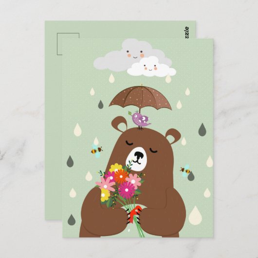 Cute Romantic Beer Briefkaart (Voorkant / Achterkant)