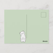 Cute Romantic Beer Briefkaart (Achterkant)